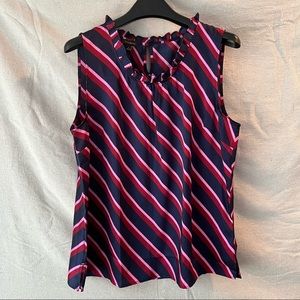 Talbots Ruffle Neck Tank